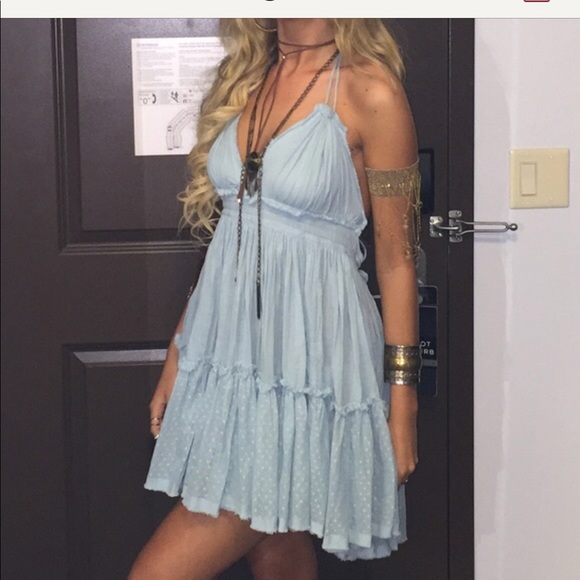 Free People Dresses Baby Blue 100 Degree Dress Poshmark